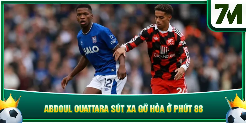 Abdoul Ouattara sút xa gỡ hòa ở phút 88
