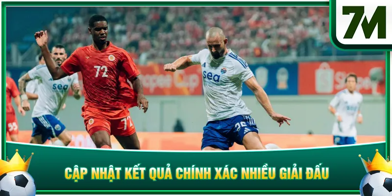 Cập nhật kết quả chính xác nhiều giải đấu