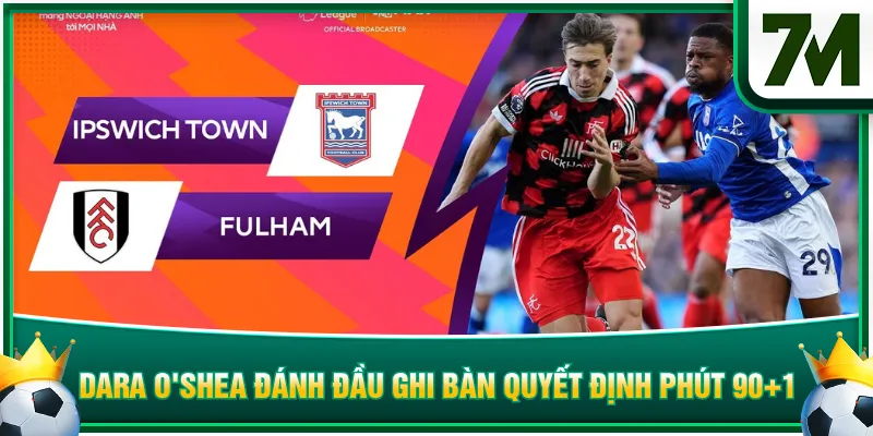 Dara O'Shea đánh đầu ghi bàn quyết định phút 90+1