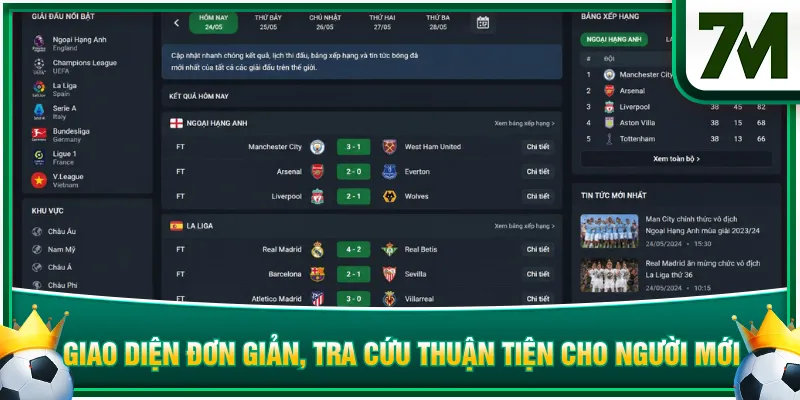 Giao diện đơn giản, tra cứu thuận tiện cho người mới