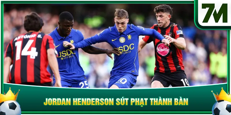 Jordan Henderson sút phạt thành bàn